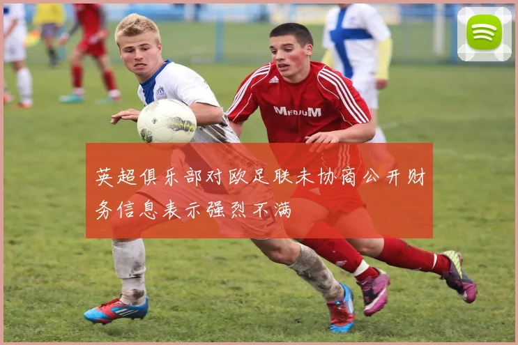 英超俱乐部对欧足联未协商公开财务信息表示强烈不满